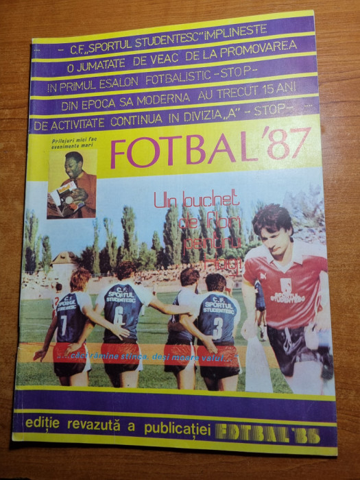 fotbal 1987-gica hagi,emeric jenei,boloni,dobrin,steaua castigatoarea CCE