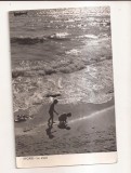 RF125 - Carte Postala - Eforie. La plaja, circulata 1962
