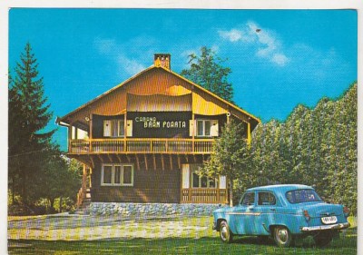 bnk cp Cabana Poarta Bran - Vedere - necirculata - marca fixa foto