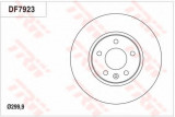 Disc frana CHEVROLET CRUZE Hatchback (J305) (2011 - 2016) TRW DF7923