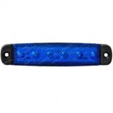 Lampa Laterala LED Albastra 24V, 6 LED-uri SMD, Universala Camioane, Remorci, Utilitare - 9.5cm