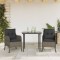 vidaXL Set mobilier de grădină cu perne, 3 piese, gri, poliratan 3211948