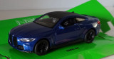 Macheta BMW M4 Coupe (G82) albastru - Welly 1/36, 1:32