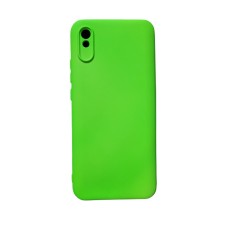 Huse silicon antisoc cu microfibra pentru Xiaomi Redmi 9A 4G Verde Neon