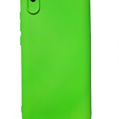 Huse silicon antisoc cu microfibra pentru Xiaomi Redmi 9A 4G Verde Neon