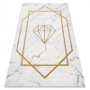 Exclusiv EMERALD covor 1019 glamour, stilat, diamant, marmură cremă / aur, 120x170 cm