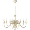 Candelabru alb de metal &icirc;n stil antic 8 x becuri E14