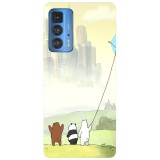 Husa compatibila cu Motorola Edge 20 model The Three Bears kiting, Silicon, TPU, Viceversa, Transparent, Carcasa