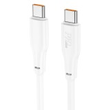 Cumpara ieftin Cablu Hoco X93, USB Type-C la USB Type-C, Incarcare Rapida 100W, 1m, Alb