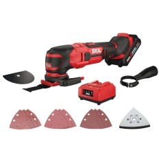 SKIL 3620 AA, Unealta multifunctionala (Multi-Tasker) Brushless MF1E3620AA, 11000-16000 rpm, + 1xAcuu, incarcator si accesorii foto