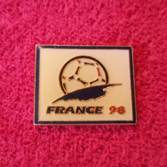 Insigna fotbal - Logo - Campionatul Mondial de Fotbal FRANTA 1998