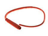 Fisa bujie, unghi: 180&deg;, filet bujie: 10/12/14mm, conexiune: thread, carcasa: cauciuc, spark plug cap colour: red, wire colour: red, coil wire length:, NGK