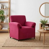 vidaXL Sofa cu un loc Roșu Vin 88 x 83 x 95 cm Catifea 42033930