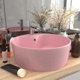 Gossi chiuveta de lux cu preaplin, roz mat, 36 x 13 cm, ceramica
