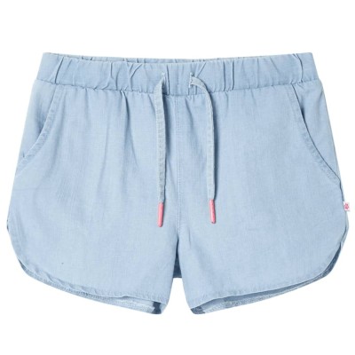 Pantaloni scurți pentru copii, albastru denim pal, 92 10884 foto