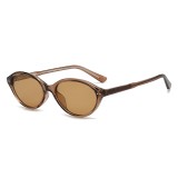 Ochelari de soare ovali, retro-moderni Asteroid GSM 99034, maro