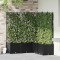 vidaXL Jardiniere de grădină cu spalier, 5 buc., negru, 120x120x143 cm