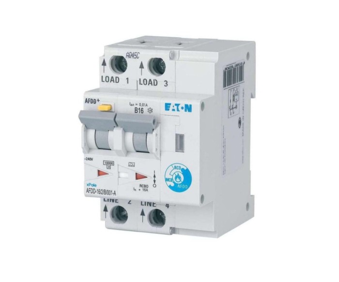 Diferential cu detectie arc electric 16A B 10mA 10kA Xpole Eaton AFDD-16 2 B 001-A