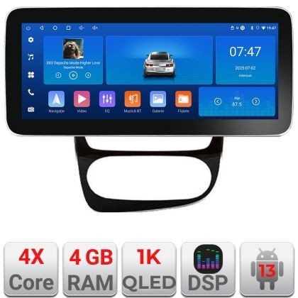 Navigatie Renault Clio 4 V2 K-468 Edotec 4+64 12.3 inch Incell 1K android Wifi 5Ghz gps internet CarStore Technology