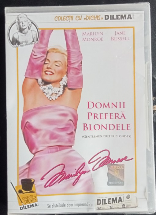 DVD film Domnii prefera blondele nou, in tipla