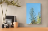 Tablou Canvas Modern cu Frunze și Cer Albastru pentru Decorare Interioară, 26 x 39 cm, CMCLASS