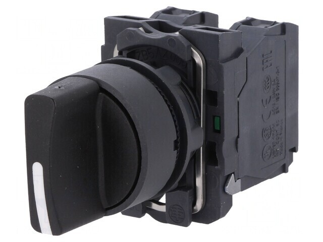 Comutator Rotativ 22mm Negru 1 NO x2 XB5AD53
