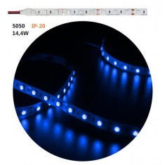 Banda LED 14.4W m 12V IP20 lumina albastra Lumen Adeleq 05-34129 albastru