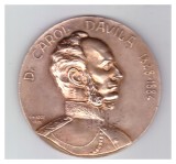 Medalie Carol Davila 1828-1884 Universitatea de Medicina si farmacie Bucuresti, 1992