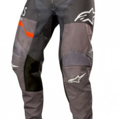 Pantaloni Moto Alpinestars Mx Racer Flagship Negru / Gri / Portocaliu Marimea 30 3721319/964/30