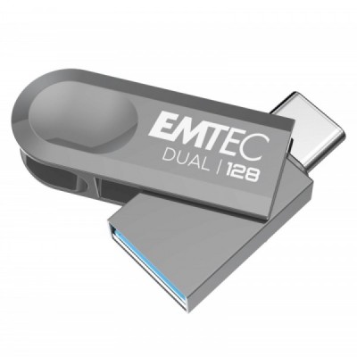 Memorie Externa USB-A 3.2 / USB-C Emtec D280 Dual, 128Gb ECMMD128GD2 foto