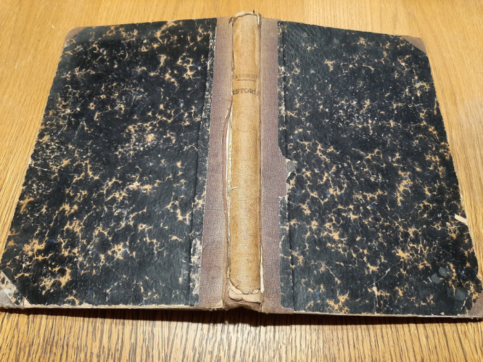 ISTORIA REVOLUTIUNII ROMANE DE LA 1821 - C. D. ARICESCU (autograf) - Editura Typographiei Romane G. Chitiu si I. Theodorian, Craiova, 1874, 382 p.