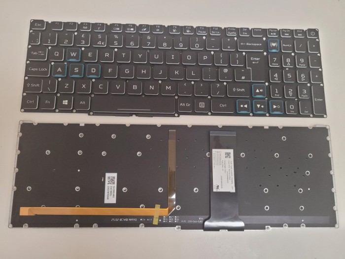 Tastatura Laptop Gaming, Acer, Predator Helios 300 PH317-54, iluminata, RGB, layout UK