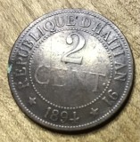 MNDSTR6 Haiti 2 cent 1894