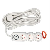 72352 STHOR Prelungitor electric cu 3 prize si intrerupator, lungime 5 m, cu impamantare