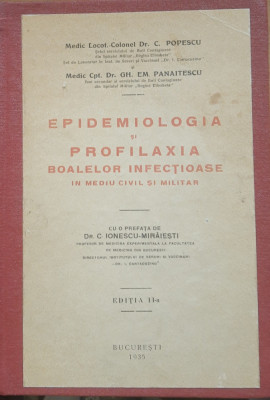 Epidemiologia și profilaxia bolilor infectioase - Popescu/ Panaitescu,1935 foto
