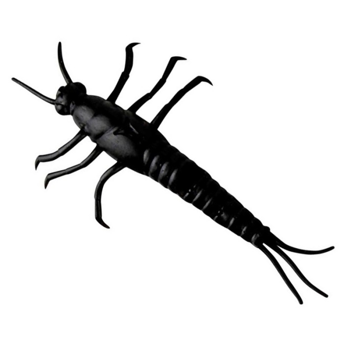 Năluca soft Savage Gear 3D PVC Mayfly 5cm, culoare Black