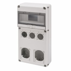 Tablou Q-DIN 10M 3 prize 16A 50X50 + 2 prize IEC 16 32A Gewiss GW68027N