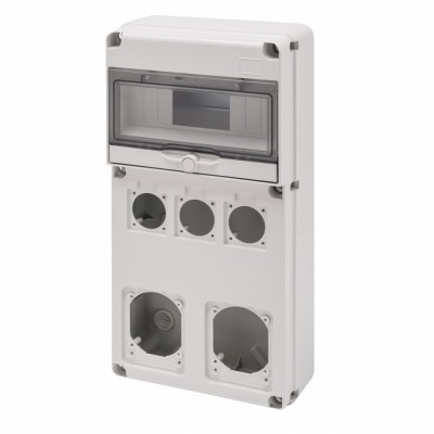 Tablou Q-DIN 10M 3 prize 16A 50X50 + 2 prize IEC 16 32A Gewiss GW68027N foto