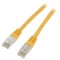 Patch Cord F/UTP Cat6 Ecranat Galben 0.25m 26AWG