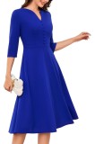 Rochie de cocktail pentru femei DRESSTELLS, rochii formale de toamnă pentru oaspeți de nuntă cu m&acirc;necă lungă, rochie modestă de bal, petrecere de sărb