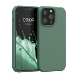 Husa pentru Apple iPhone 13 Pro, Silicon, Verde, 55880.166, kwmobile, Carcasa