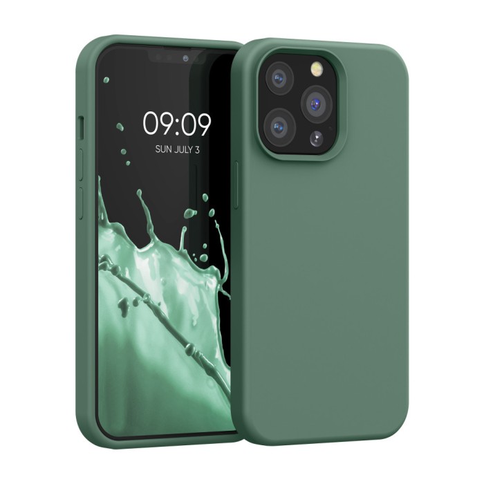 Husa pentru Apple iPhone 13 Pro, Silicon, Verde, 55880.166, kwmobile