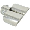 Ornament Toba Dublu Universal ALM 16x15x7.5cm, Diametru 6.1cm, Prindere Suruburi, Tuning Auto Exterior