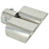 Ornament Toba Dublu Universal ALM 16x15x7.5cm, Diametru 6.1cm, Prindere Suruburi, Tuning Auto Exterior