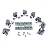 Set 24 piese reconditionare cabina de dus, culoare gri, AVEX