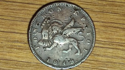 Insulele ionice britanice / British Ionian islands - moneda de colectie foarte rara - 1 lepton 1849 - pentru cunoscatori ! foto