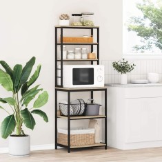 vidaXL Raft de bucătărie Stejar Sonoma 60 x 40 x 168 cm Lemn compozit 883881