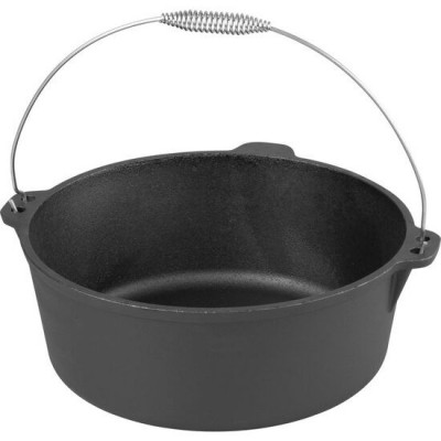 Oala de fonta cu maner din inox, 10.1 L, 34x14 cm, MagicHome foto