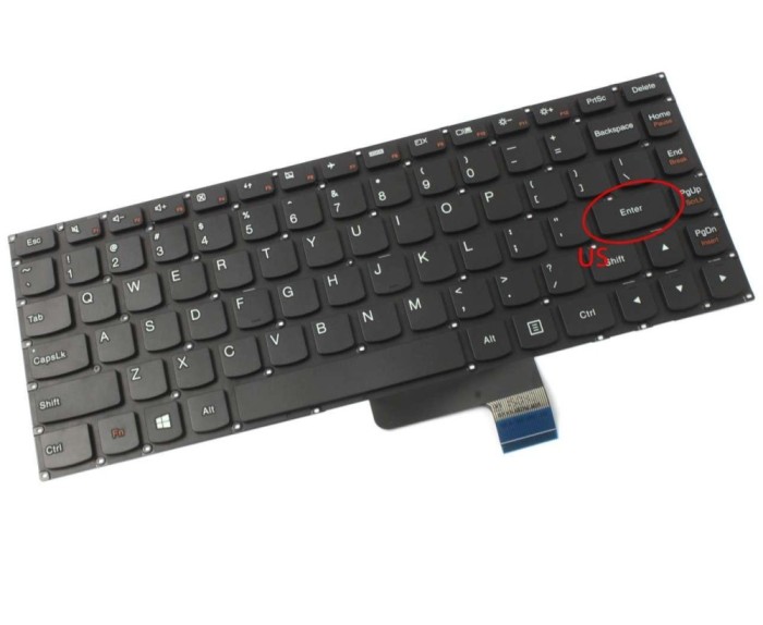 Tastatura Lenovo NSK BN3SN layout US fara rama enter mic, PK131BL2A00 layout US fara rama enter mic,
