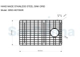 Gratar protectie chiuveta SanDonna GRID HD7050R 70x50 pentru bucatarie